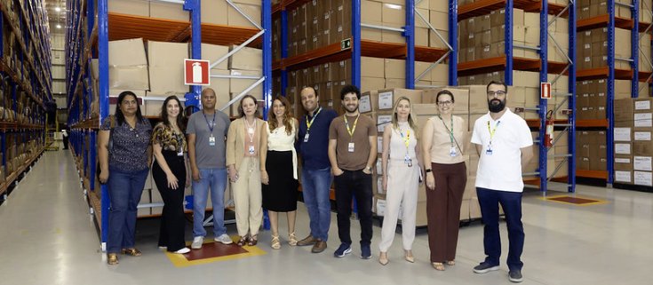 Comitiva do TRE visita o Arquivo Permanente Eles conheceram os processos de higienização, digitalização e acondicionamento de documentos