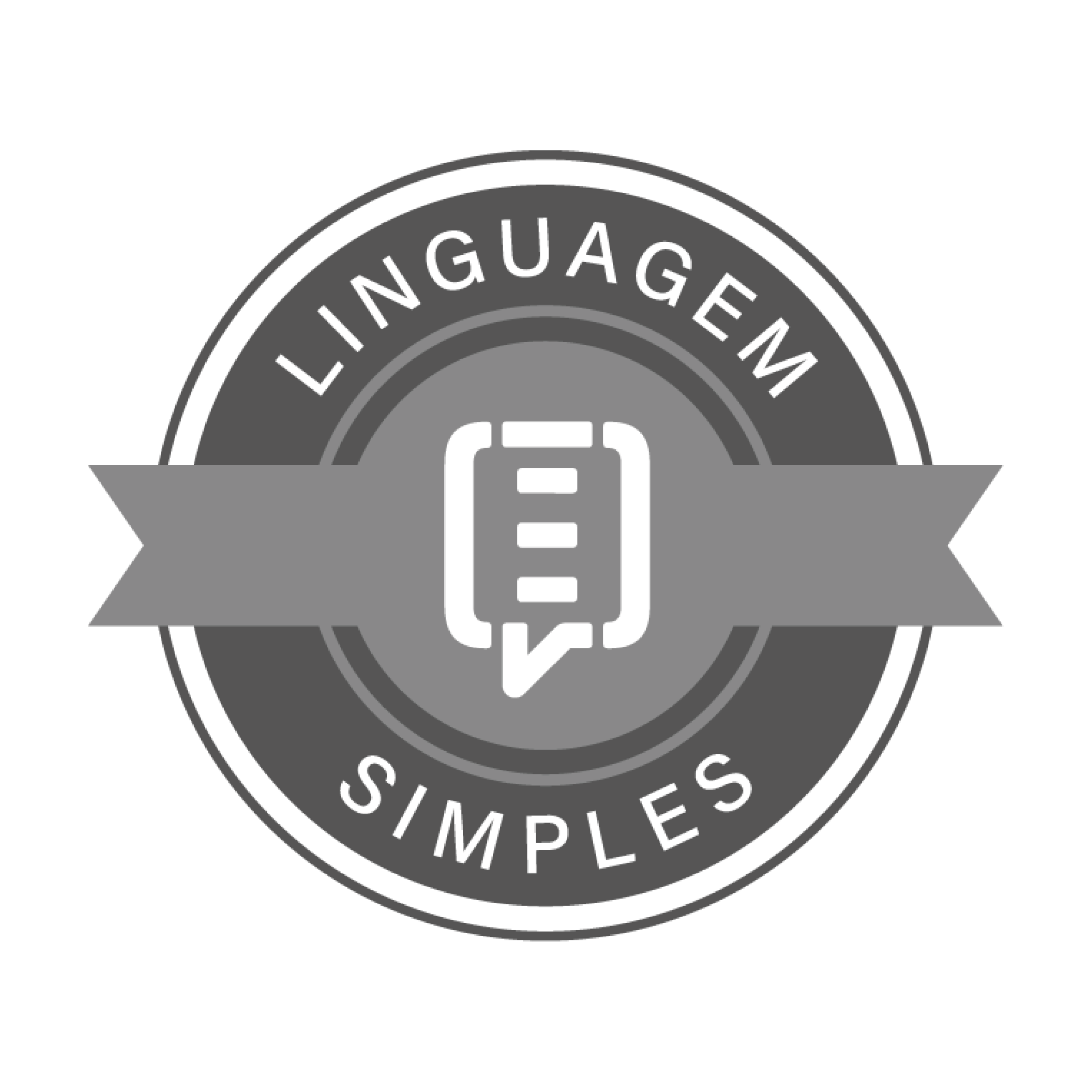 Selo CNJ - Linguagem Simples - tons de cinza.png